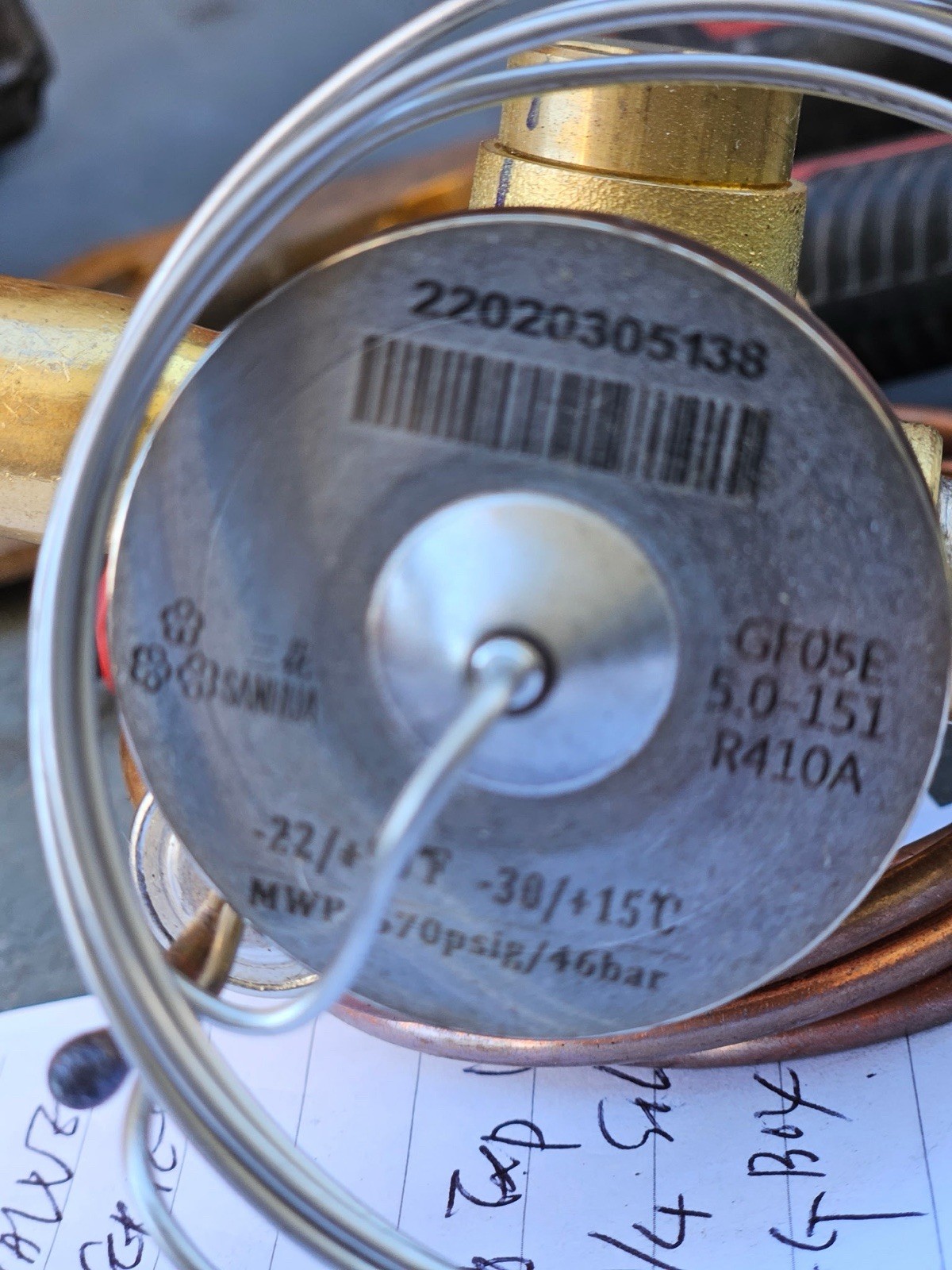 Sanhua RFGK Ultra Temperature  Themostatic Expansion valve GFO5E-50-151 R410A