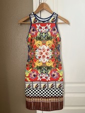 Clover Canyon Dress Womens Small Floral Print Sleeveless Made in USA