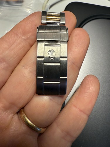 Rolex 93153 Submariner Watch Bracelet Clasp For 16803 16613 Steel And 18k - Picture 2 of 5