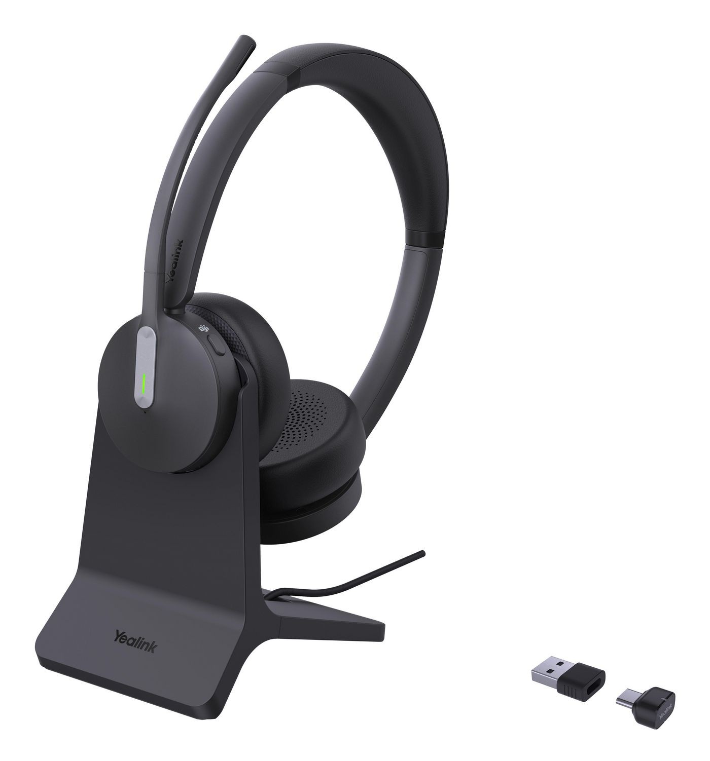 Yealink BH70 Dual with Stand Teams (Kabellos, USB-C, Microsoft Teams), Office Headset, Schwarz - Bild 2