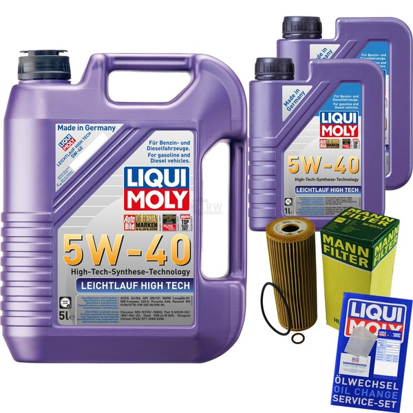 Inspektionspaket Liqui Moly 5W-40 FüR Mercedes C-Klasse W202 W203 SLK R170 200-image
