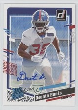 2023 Panini Donruss Rated Rookie Auto Deonte Banks #376 Auto xu4