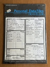 Personal Data Files by Game Workshop 1981 New For Traveller RPG Sci Fi Original
