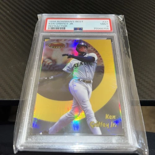 PSA 9 Ken Griffey Jr. 1998 Bowman's Best Refractor #037/400 SSP Clean Card!!!!!