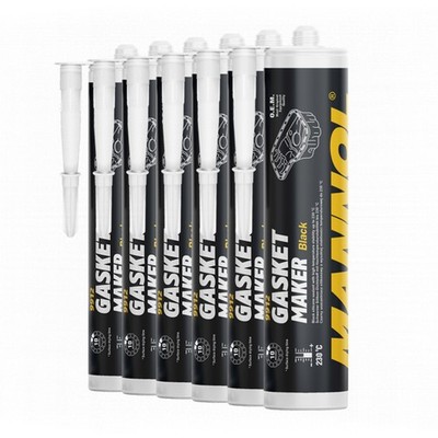 MANNOL Gasket Maker Black Silikondichtstoff, 6x310 g