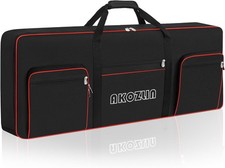 AKOZLIN 61 Keys Electric Piano Keyboard Gig Bag with Adjustable Straps and 5-Poc