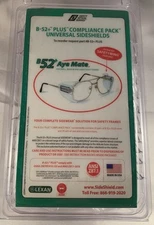 SAFETY OPTICAL SERVICE SIDE SHIELDS 20 PAIR B52+"PLUS" AYE MATE