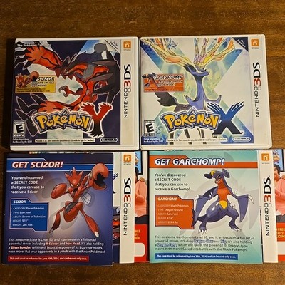 Pokemon X & Y - Garchomp & Scizor Variant Cases with Inserts - NO