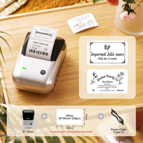 B1 stampante termica etichette wireless autoadesiva tascabile Bluetooth etichetta senza inchiostro M - Foto 24 di 39