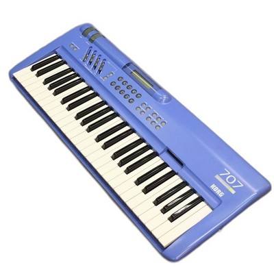 KORG 707 Synthesizer 49 Tasten FM Digital Blau Keytar Style Gebraucht