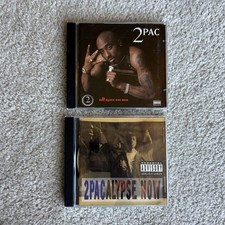2Pac 2 CD LOT - All Eyez on Me and 2Pacalypse now albums