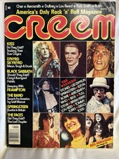 Creem MAR 1976 KISS skynyrd SABBATH springsteen THE FACES cher RUSH
