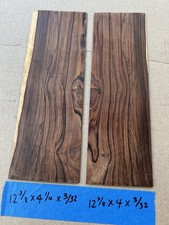 2 Pc Cocobolo Thin Board Wood Blanks