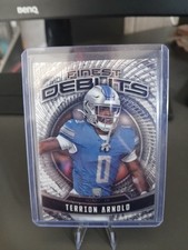 Terrion Arnold RC Detroit Lions Topps Finest Football  2024 Rokkie Finest Debuts