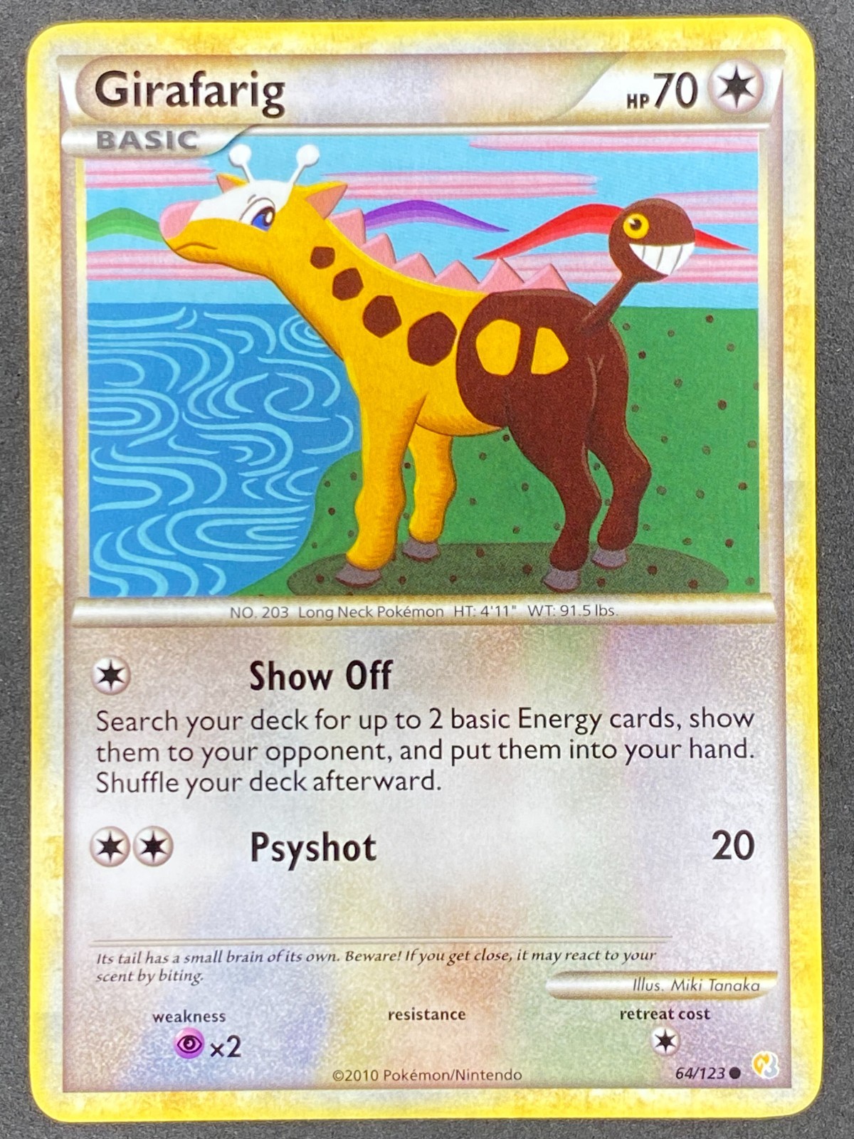 Pokémon Girafarig 64/123 HS HeartGold & SoulSilver NM