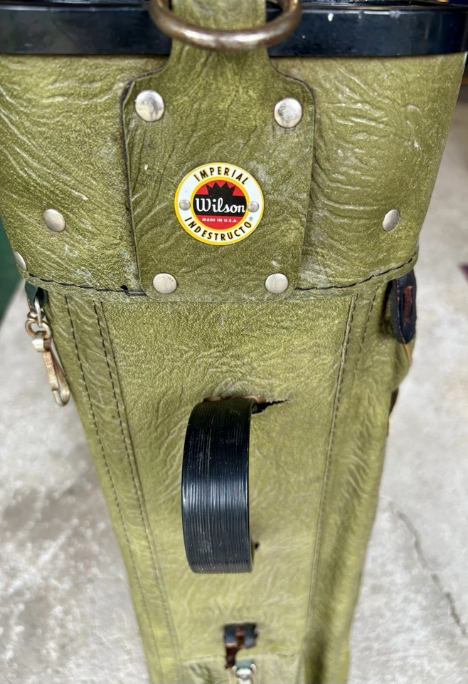 Wilson Vintage Indestructo Bolsa de Golfe de Bolso Verde Abacate com Capa Protetora - Imagem 4 de 4