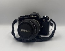 Nikon FM 35mm SLR Film Camera with 36-72mm 1:3.5 Lens - Tested Works