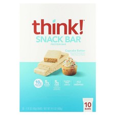 Snack Protein Bar, Cupcake Batter, 10 Bars, 1.41 oz 40 g Each