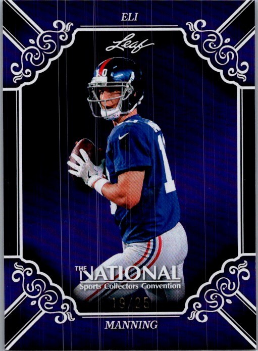 Eli Manning 2026 Leaf National NSCC Exclusive Purple /25