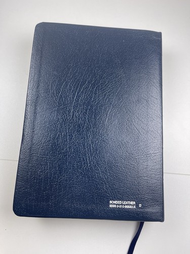 NIV - STUDIENBIBEL, 1985 Zondervan blau gebundenes Leder, roter Buchstabe, indiziert mit Box - Bild 8 von 24