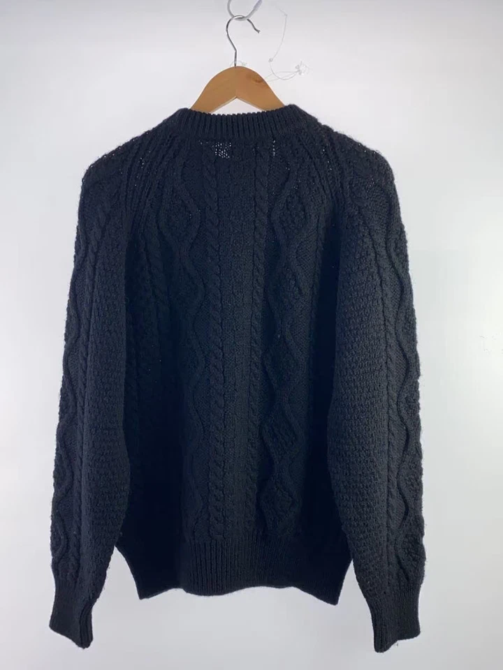 Suéter tejido James Charlotte (grueso) talla 38 lana negro C289 Foto 2 de 4