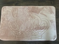 Juicy Couture Pink Memory Foam Bath Rug / Mat 30.5 X 19.5 crown Design W