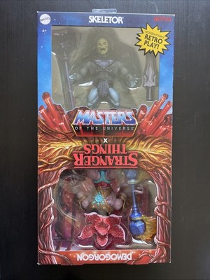 Masters of the Universe X Stranger Things: Skeletor & Demogorgon 2-pack-NEW-Rare