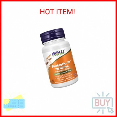 NOW Foods Supplements, Probiotic-10 , 25 Billion, with 10 Probiotic Strains, Dai