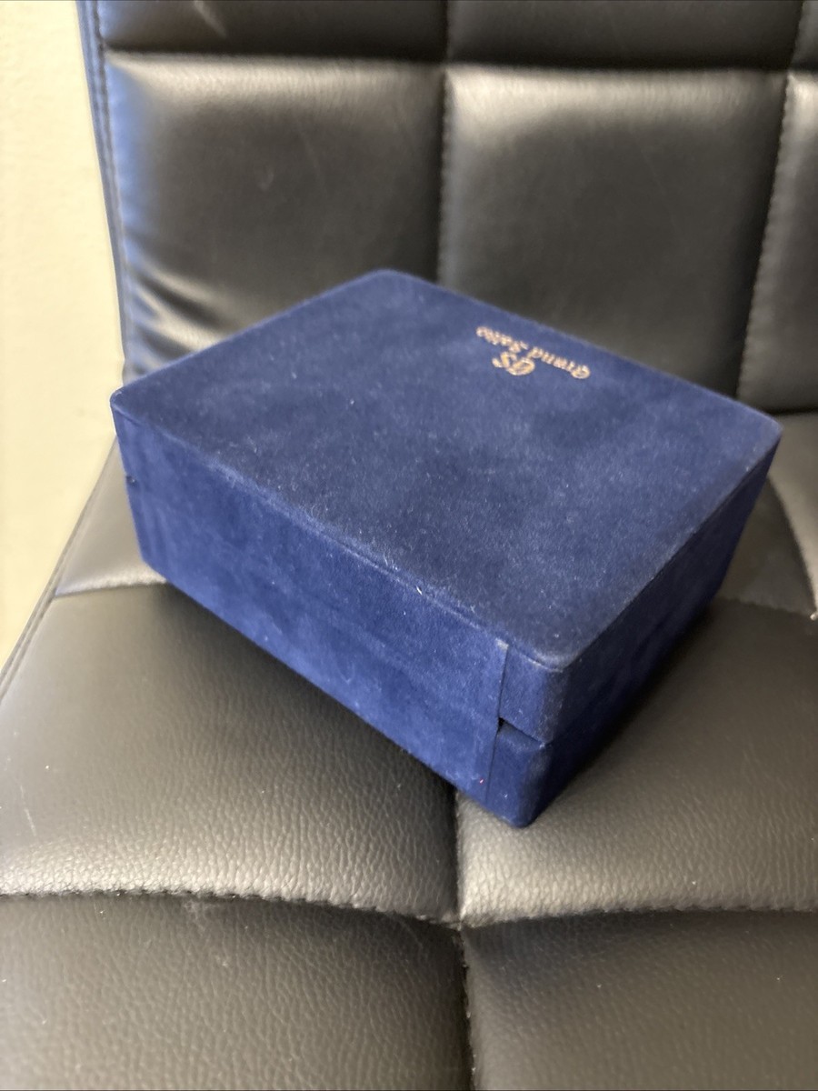 Authentic Grand Seiko Watch Box Case Blue Great Condition. Inner