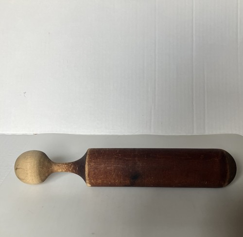 Antique Solid Wood Kitchen Canning Masher 10.5 Inches