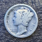 1918 P Mercury Dime Silver Circulated Business Strike Uncertified