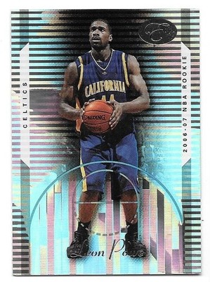LEON POWE ROOKIE SERIAL /999 2006-07 BOWMAN ELEVEATION 105 BOSTON CELTICS CAL BE