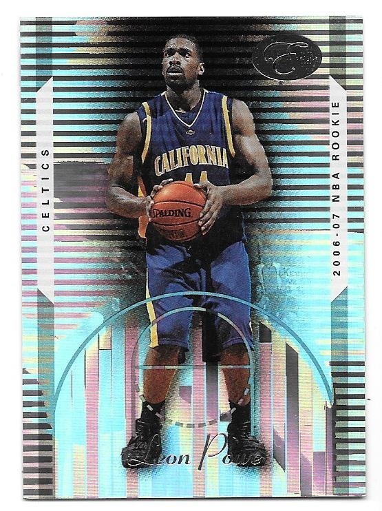 LEON POWE ROOKIE SERIAL /999 2006-07 BOWMAN ELEVEATION 105 BOSTON CELTICS CAL BE