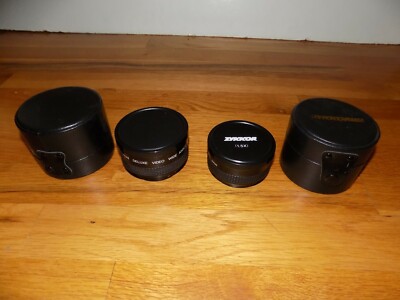 Zykkor Deluxe Video Telephoto 1.5x HI-Resolution Lens & Rokunar 0.5X Wide Angle