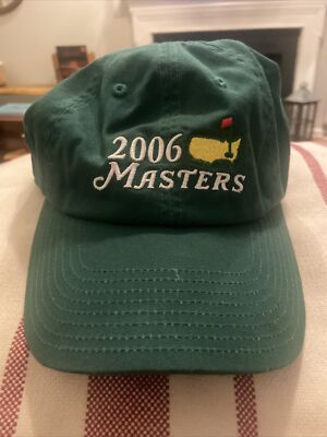 2006 Masters Golf Hat Cap Green One 