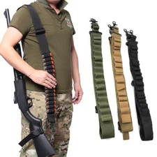 Tactical Shotgun Sling 15 Shell Ammo Holder Bandolier12/20Ga Shotgun Shell Sling