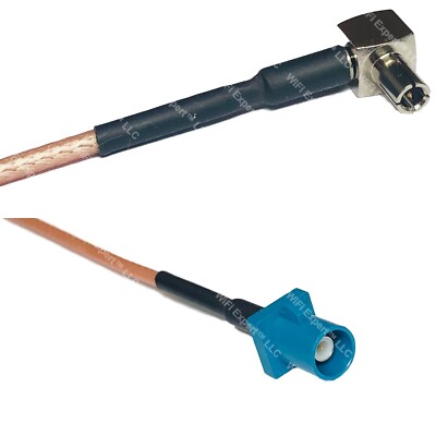 RG316 TS9 ANGLE MALE to Fakra Z Male RF Cable FAST-SHIP LOT