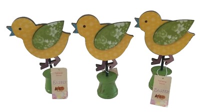 Easter Cracker Barrel Lori Siebert Tabletop Decor Lot Of 3 Chicks 7'' Read Below