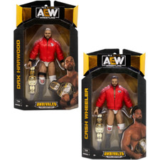 AEW Unrivaled Series 7 FTR DAX HARWOOD & CASH WHEELER Tag Team Bundle Jazwares