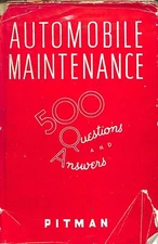 AUTOMOBILE MAINTENANCE 500 Questions and Answers, BENT R. W., Good Condition, IS