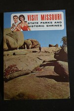 VINTAGE Visit Missouri State Parks & Historic Shrines Brochure