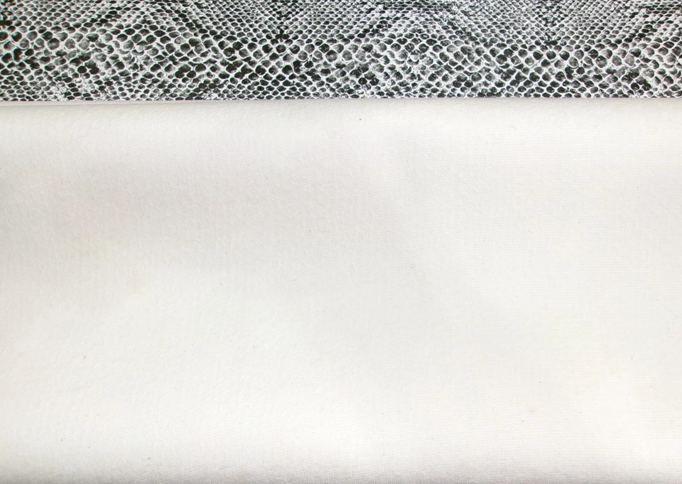 Vintage Faux Snakeskin Vinyl Synthetic Leather Fabric 3.6 Yards - Image 2 of 2