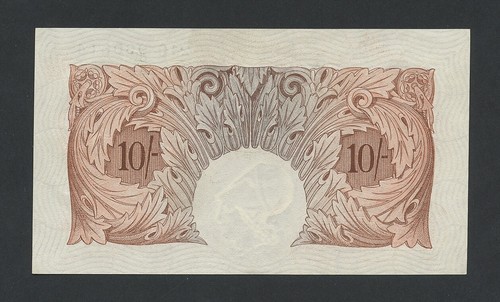 Banconota 10 scellini BANCA D'Inghilterra 1934 Peppiatt 1° periodo O-ULTIMO B236 banconote - Foto 2 di 2