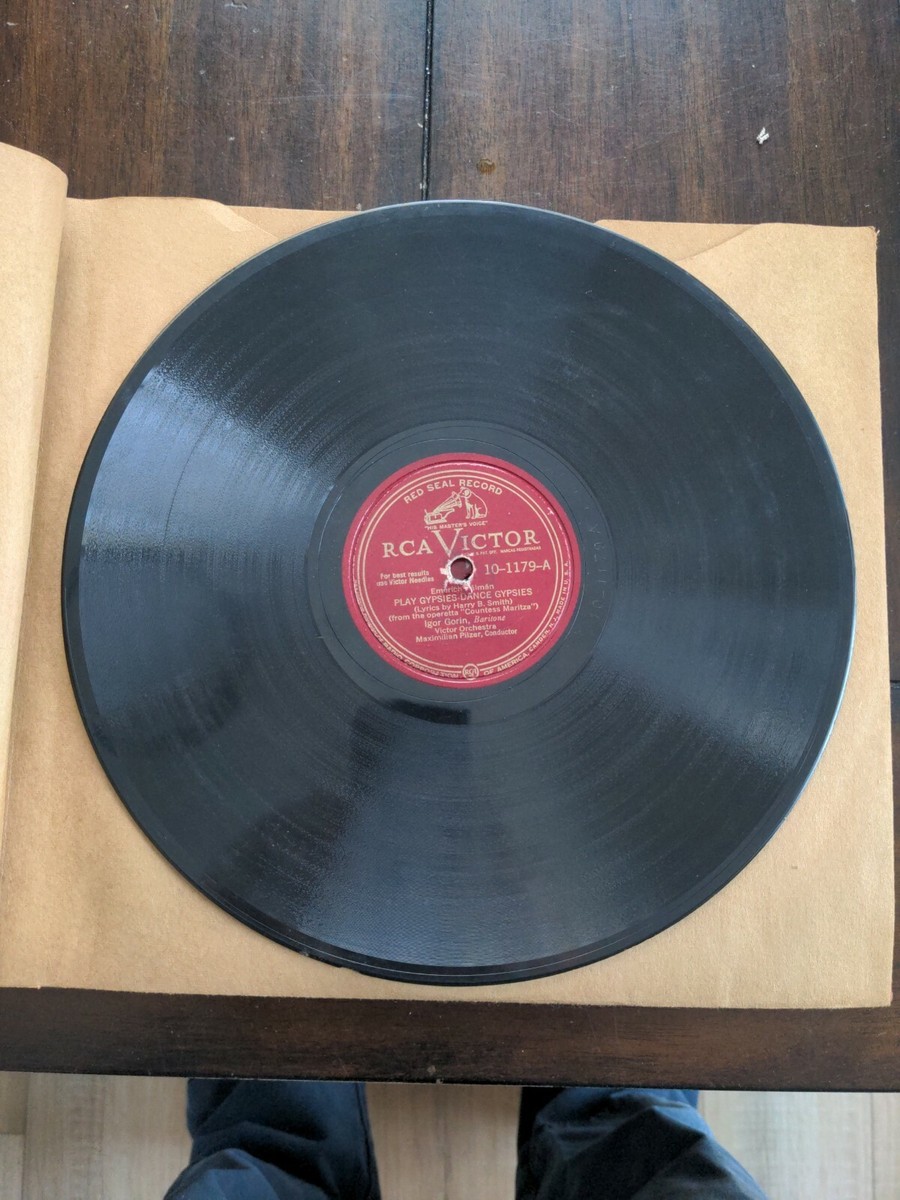 78RPM Victor Igor Gorin + Pilzer Orch., - Gypsies / Song of