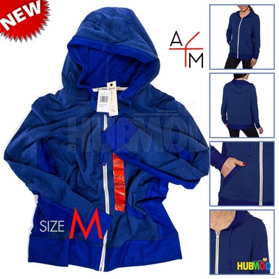 Abbot + Main Ladies' Full Zip Hoodie-Blue Dazzle, Medium (849666026241)