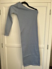 Pretty Little Thing blue maternity dress - Size S/M 10. Very good condition.