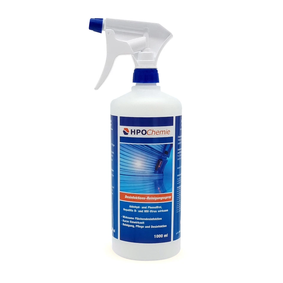 HPOCHEMIE 6x 1000ml Desinfektion Reinigungsspray - Universal Desinfektion Spray