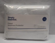 Simply Essential Waterproof Fitted Mattress Protector Cover Soft Top Full 54x75