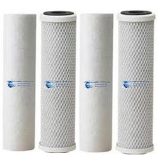 2 SETS. 2.5x10' 2 5 MICRON SEDIMENT FILTERS 2 CARBON BLOCK FILTERS