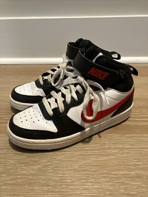 Nike Court Borough Mid 2 White Black University Red DO5889-161